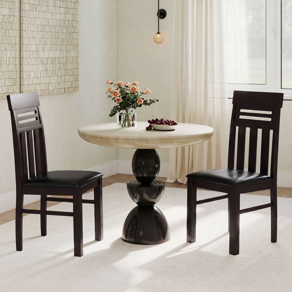 Dining Chairs High Back Room Set Of 2 PU Leather Up 330 Lbs For