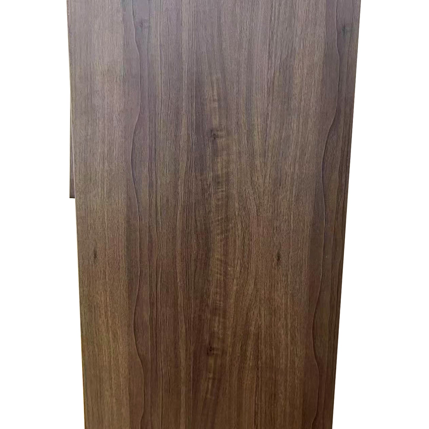 44'' Tall Metal Cabinet with 3 Flip Doors - Walnut Storage