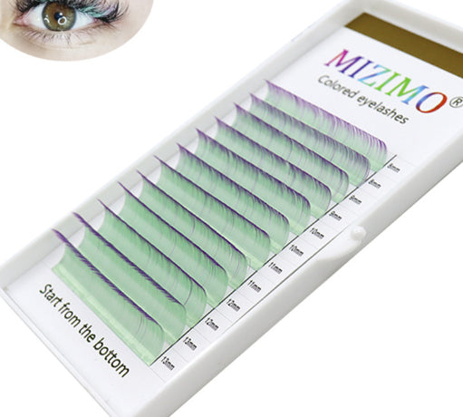 False Eyelashes Set - 8-15mm Colorful Mixed Styles for Dramatic Eye Makeup