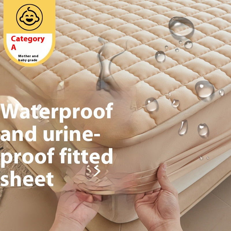 Waterproof Fitted Sheet for Child and Maternal Use - Leakproof, Bed Protection