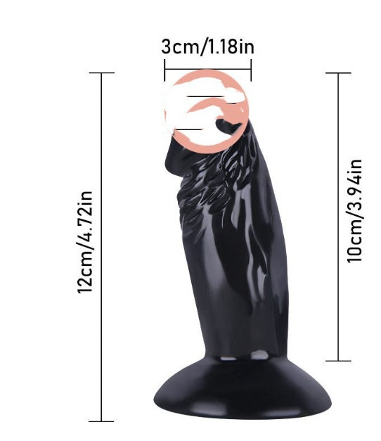 Mini Suction Cup Female Urination Device for Adult Wellness - Flesh, Blue, Black, Brown