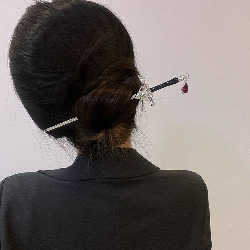 Sword Metal Hairpin - Chinese Punk Style Hair Accessory