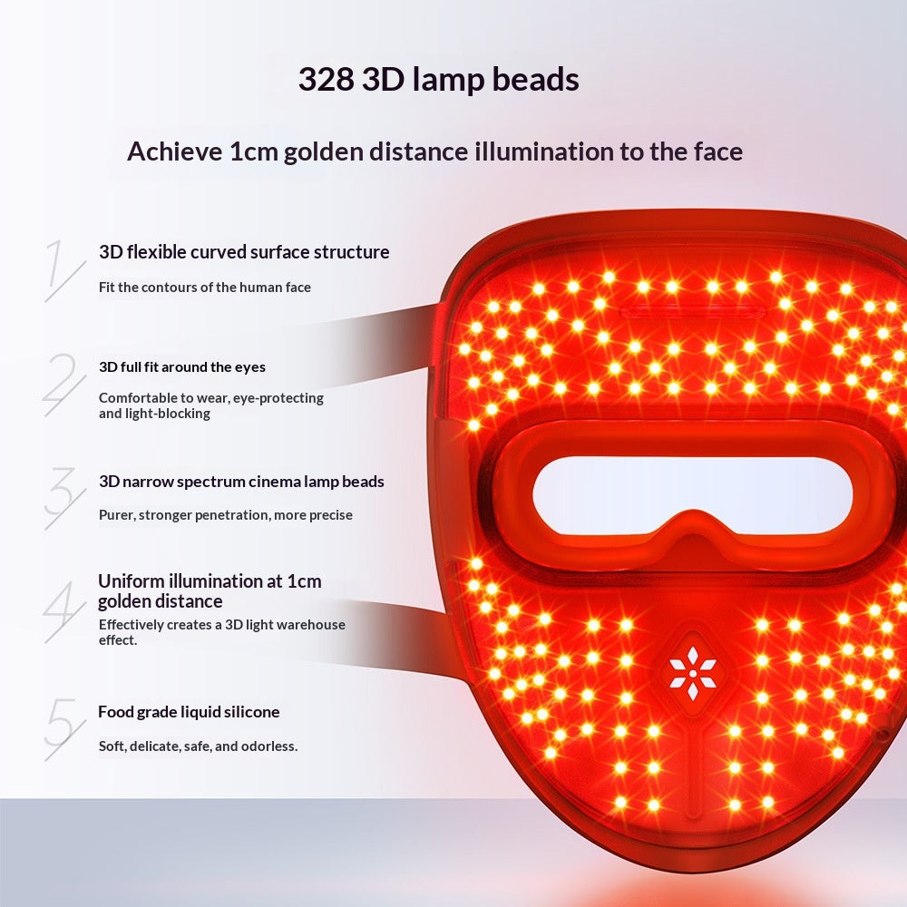 Photon Skin Rejuvenation Device Silicone Beauty Mask for Anti-Aging & Acne