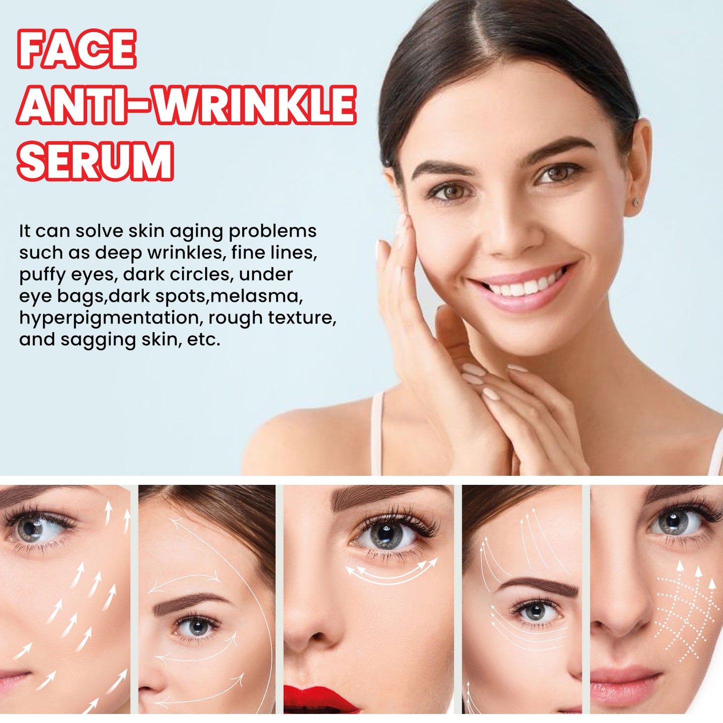 Anti-Wrinkle Collagen Face Serum - Firming & Skin Brightening Essence