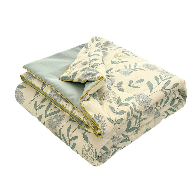 Cotton & Soybean Fiber Summer Quilt - Multiple Sizes & Patterns