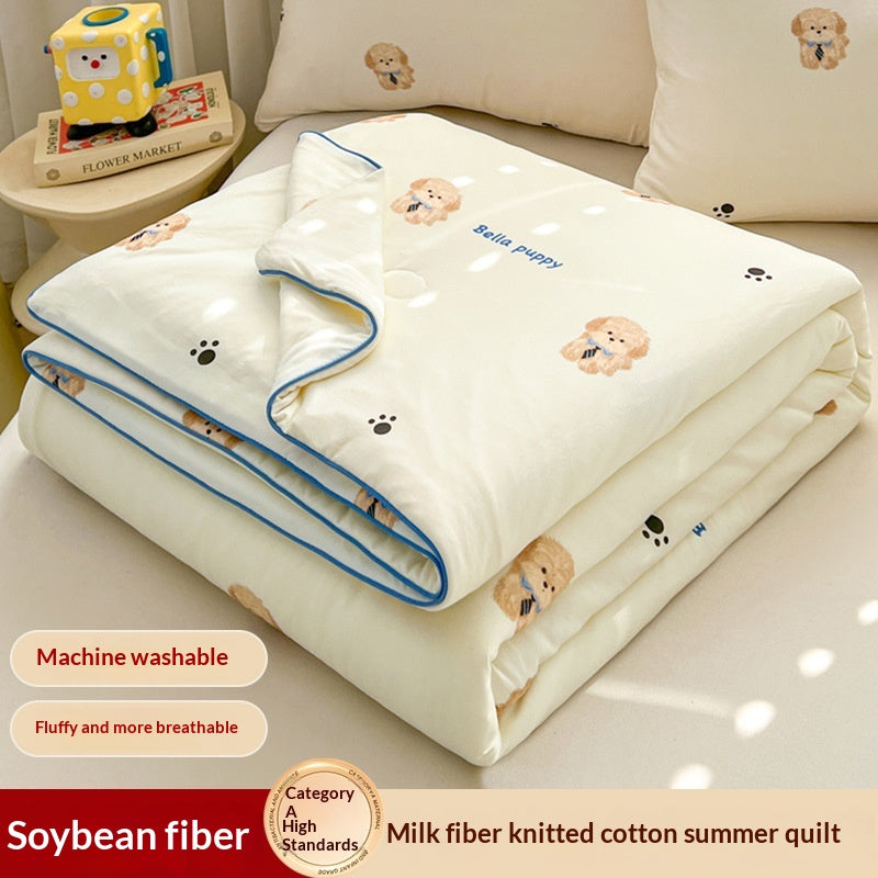 Children's Cartoon-Printed Summer Cooling Air Conditioner Blanket - Multiple Sizes & Patterns