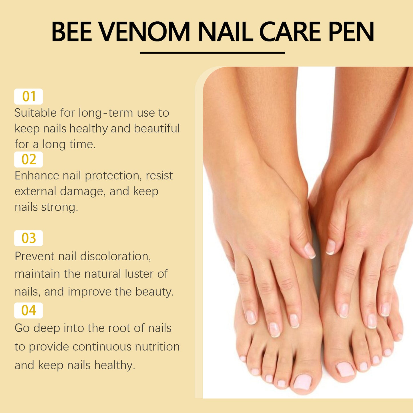 Bee Venom Nail Repair Pen - Nourishing Nail Care Treatment for Brittle Nails