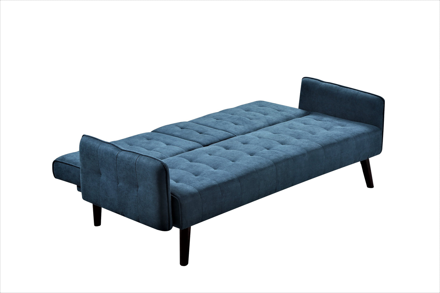 72 Sleeper Sofa Bed - Convertible Folding Backrest To Full With Cup