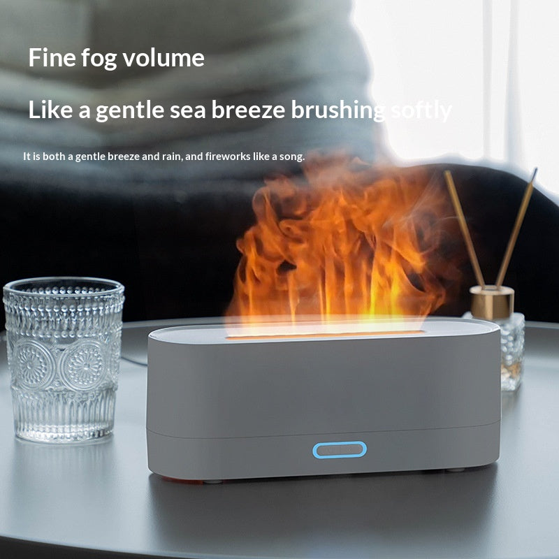 Desktop Colorful Flame Aroma Diffuser USB Humidifier