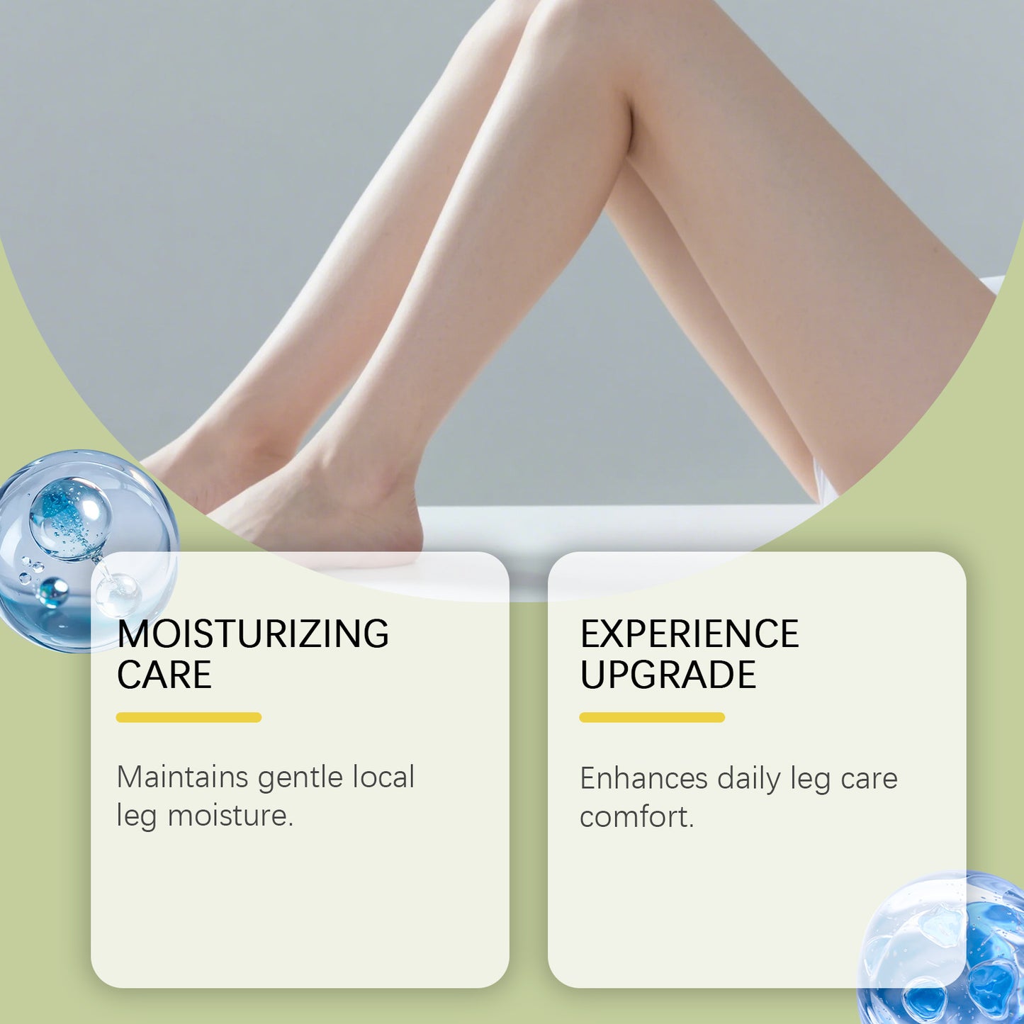 Gentle Leg Care Patches Set - Breathable Skin Relief & Relaxation, 7 Pieces