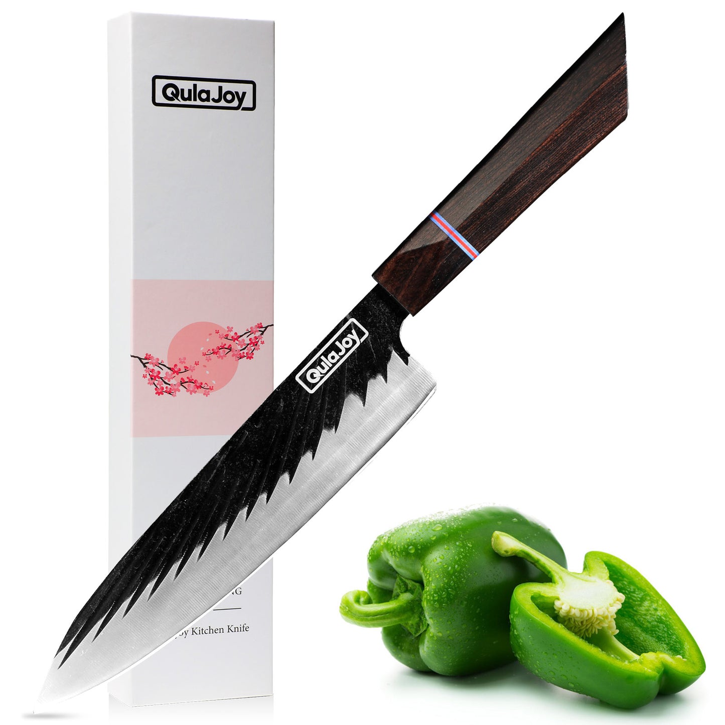 8-Inch Japanese Chef Knife - Hand Forged High Carbon Steel