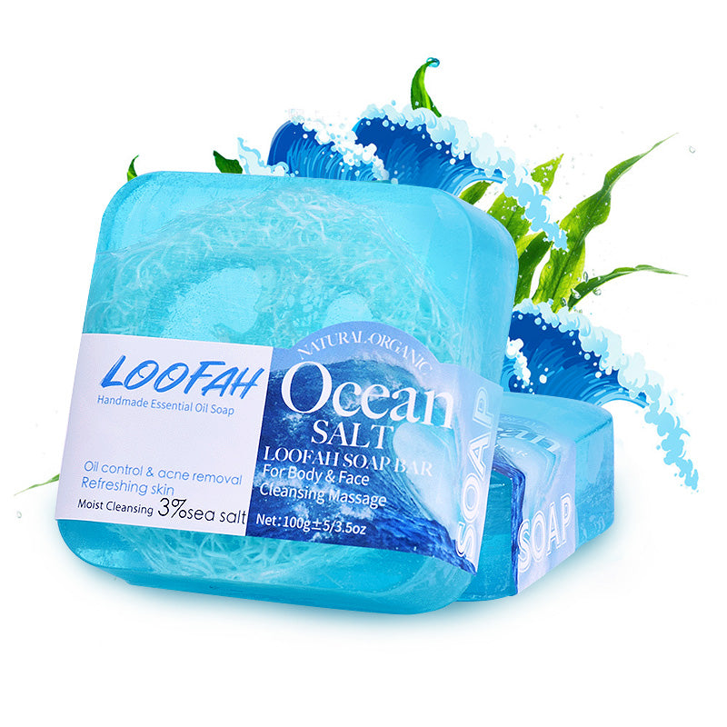 Sea Salt Luffa Soap Bar - 100g