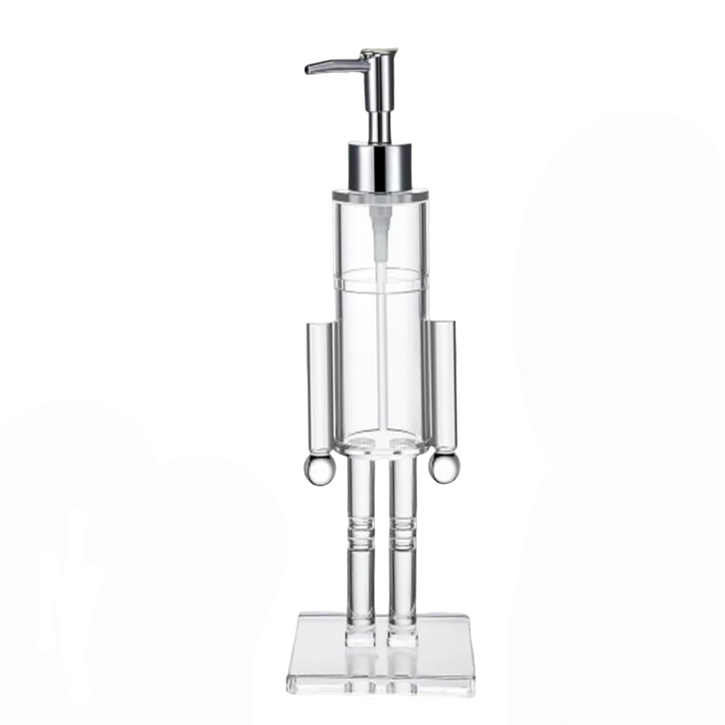 Nutcracker Soap Dispenser Push Type Transparent Bathroom Accessory