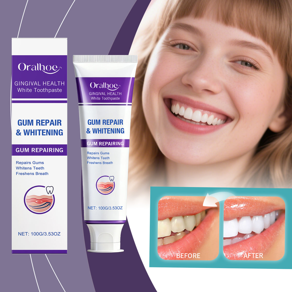 Brightening & Gum Care Toothpaste 100g