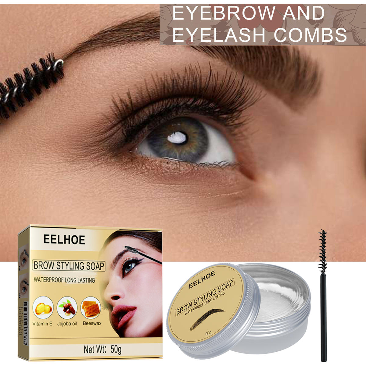 Eyebrow Gel Makeup Set 50g - Long-Lasting Brow Styling