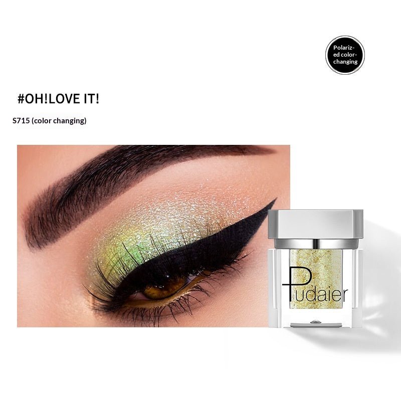 Long-Lasting Pearl-Illuminated Single Eyeshadow - Easy To Apply, Smudge-Proof