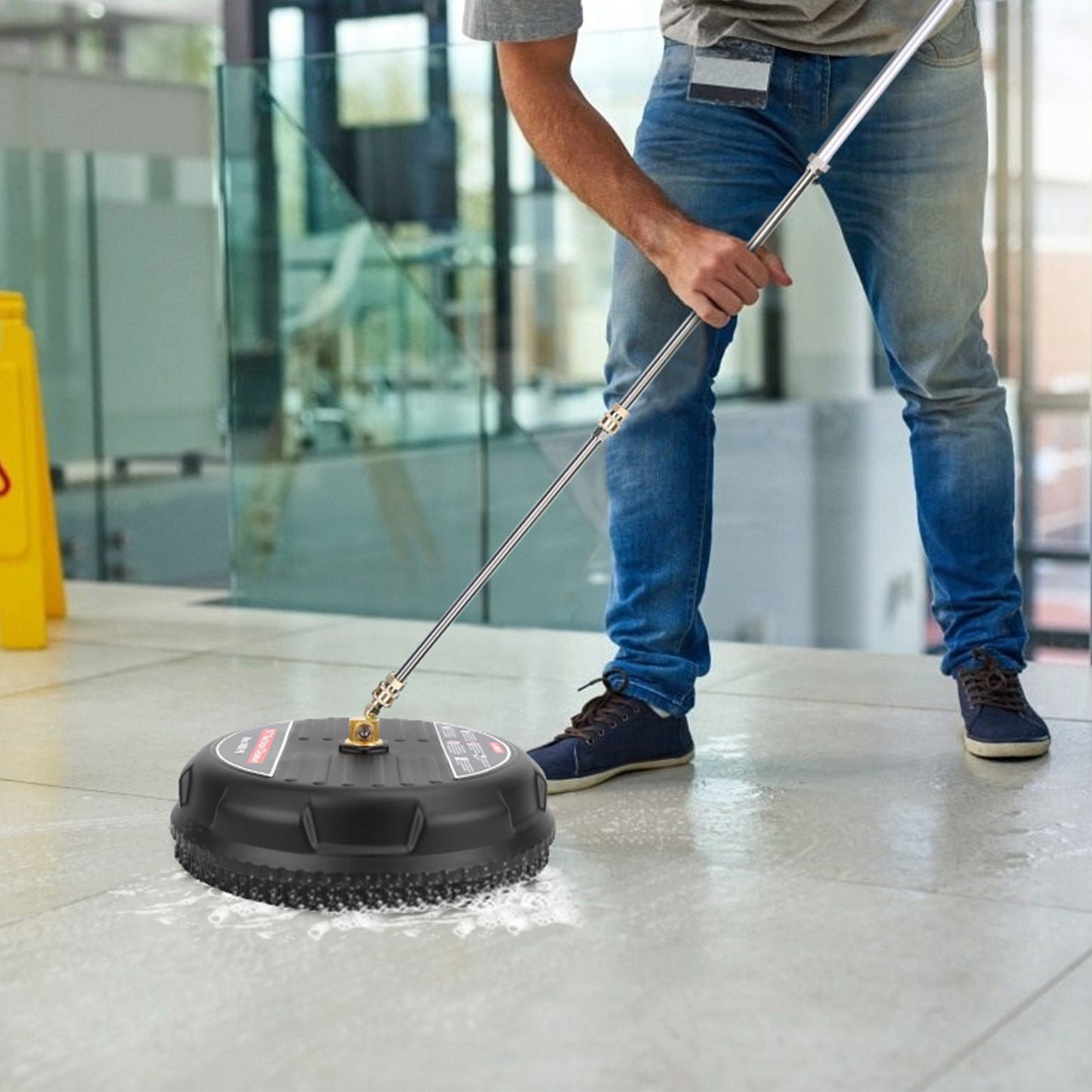 15-Inch Pressure Washer Surface Cleaner 4000PSI for Power Washers Black
