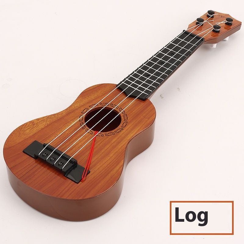 Ukulele Toy Guitar for Kids Wooden Musical Instrument - Multiple Colors