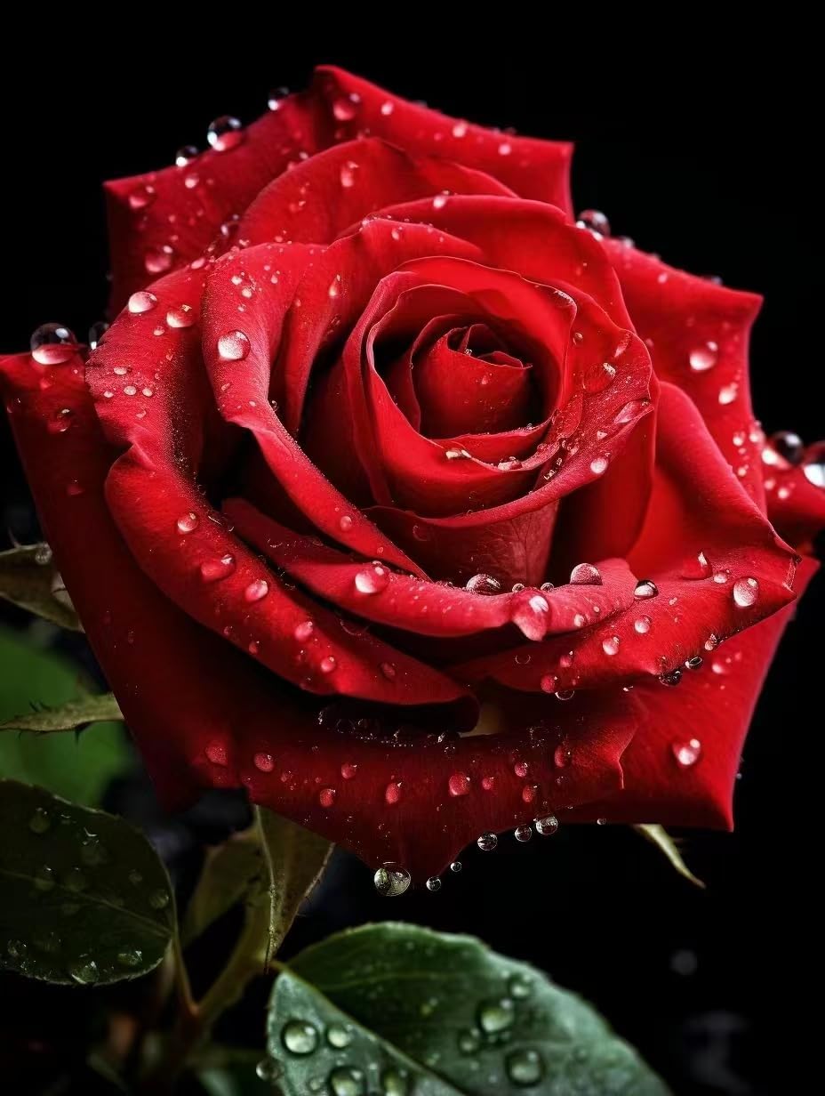 Red Rose Seeds for Planting - 300+ Heirloom Flower Seeds for Garden & Bonsai