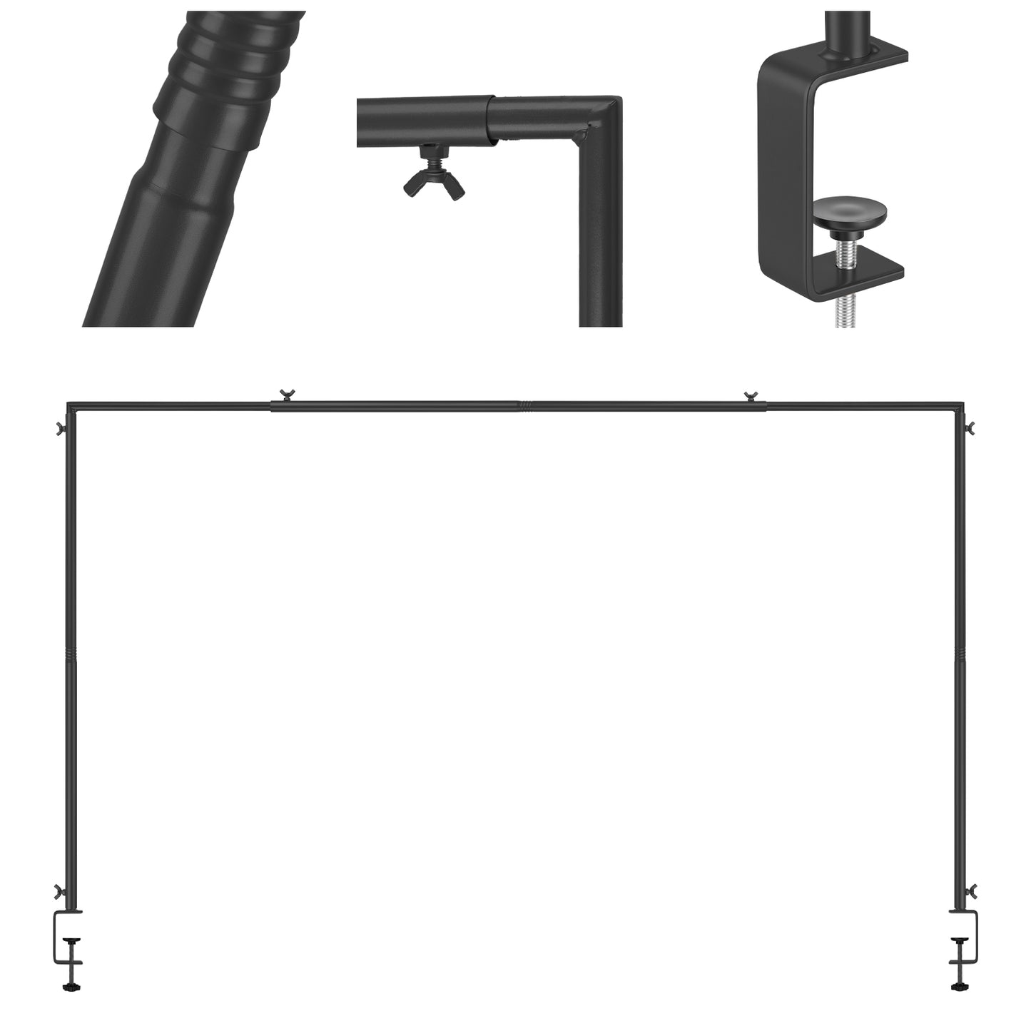 Adjustable Table Rod Stand with Clamps - Balloon Garland Decor