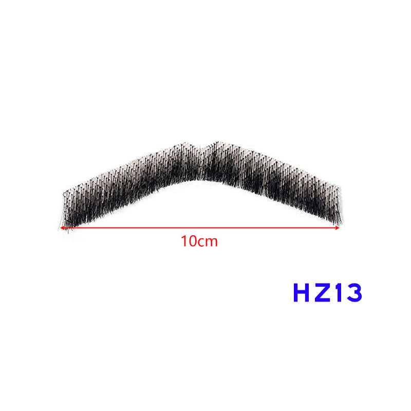 Hand-Woven Fake Beard & Eyebrow Makeup Props for Film & TV