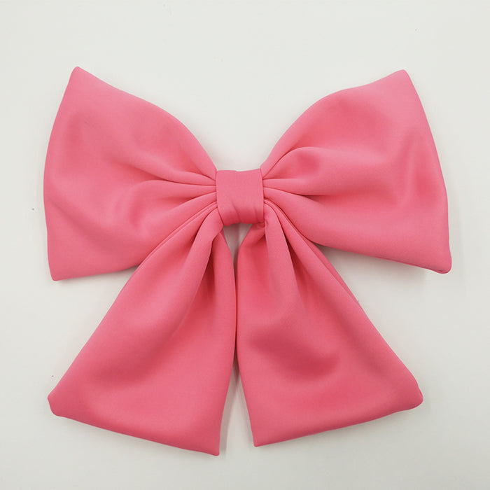 Helmet Decoration Bow with Braids for Motorcycle Helmets - Red & Wine Red