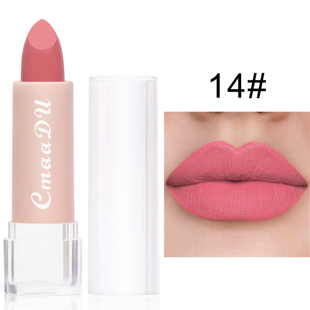 Matte Moisturizing Waterproof Lipstick - Color Variety, 15 Shades