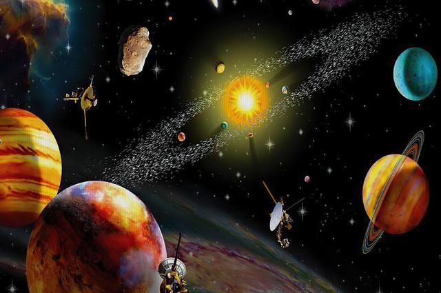 Solar System Planet Wall Art Canvas Painting for Home & School Decor
