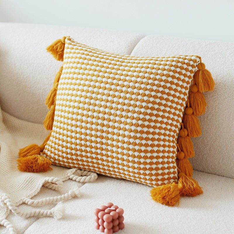 Modern Minimalist Cat Embroidered Cushion - Home Decor Throw Pillow