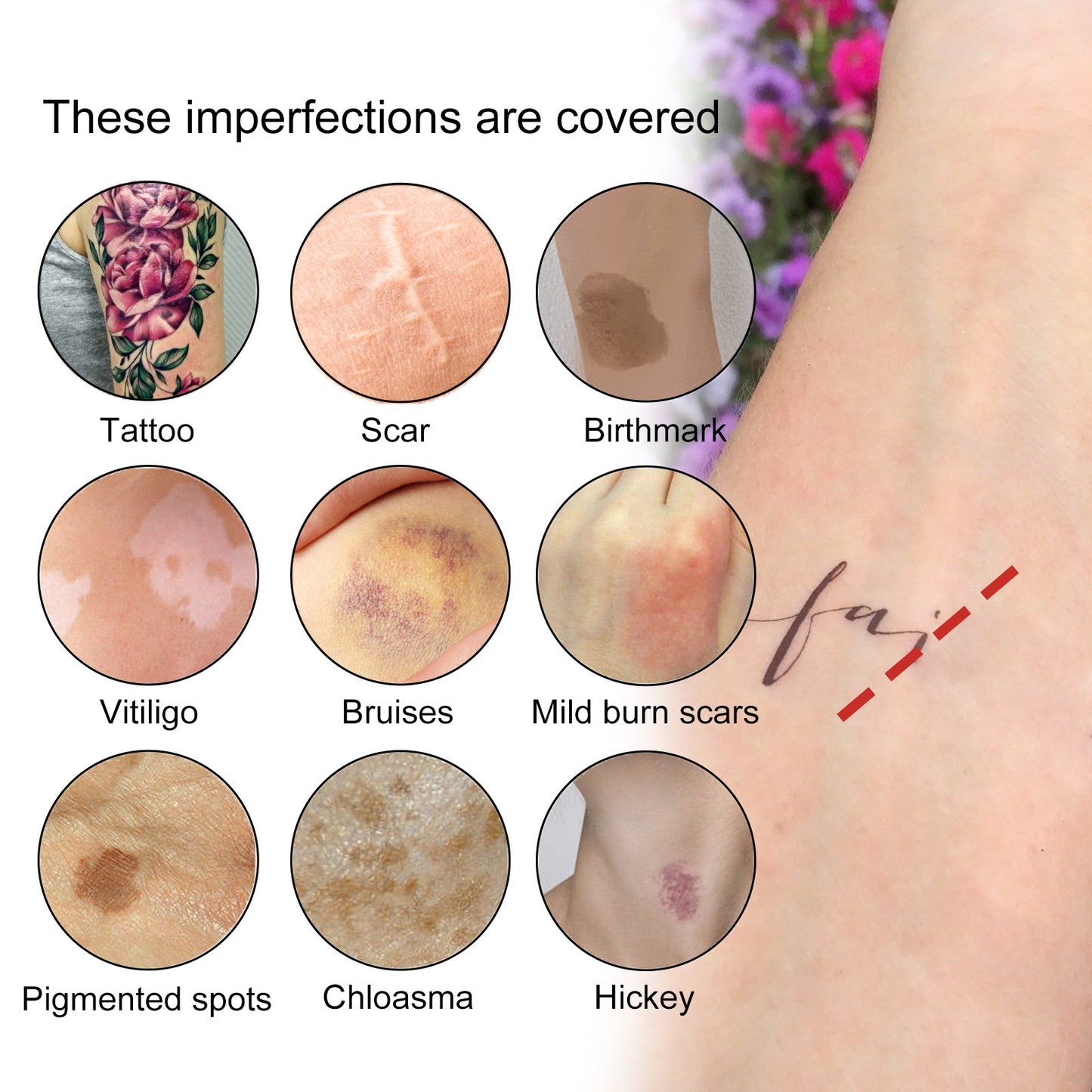 Tattoo Concealer Set Waterproof Scar & Birthmark Cover-up Makeup