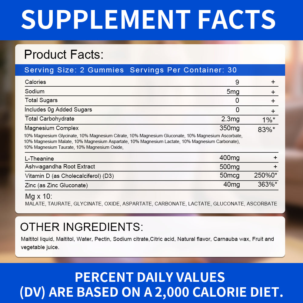 Magnesium Supplement Gummy Candies - Natural Health Support