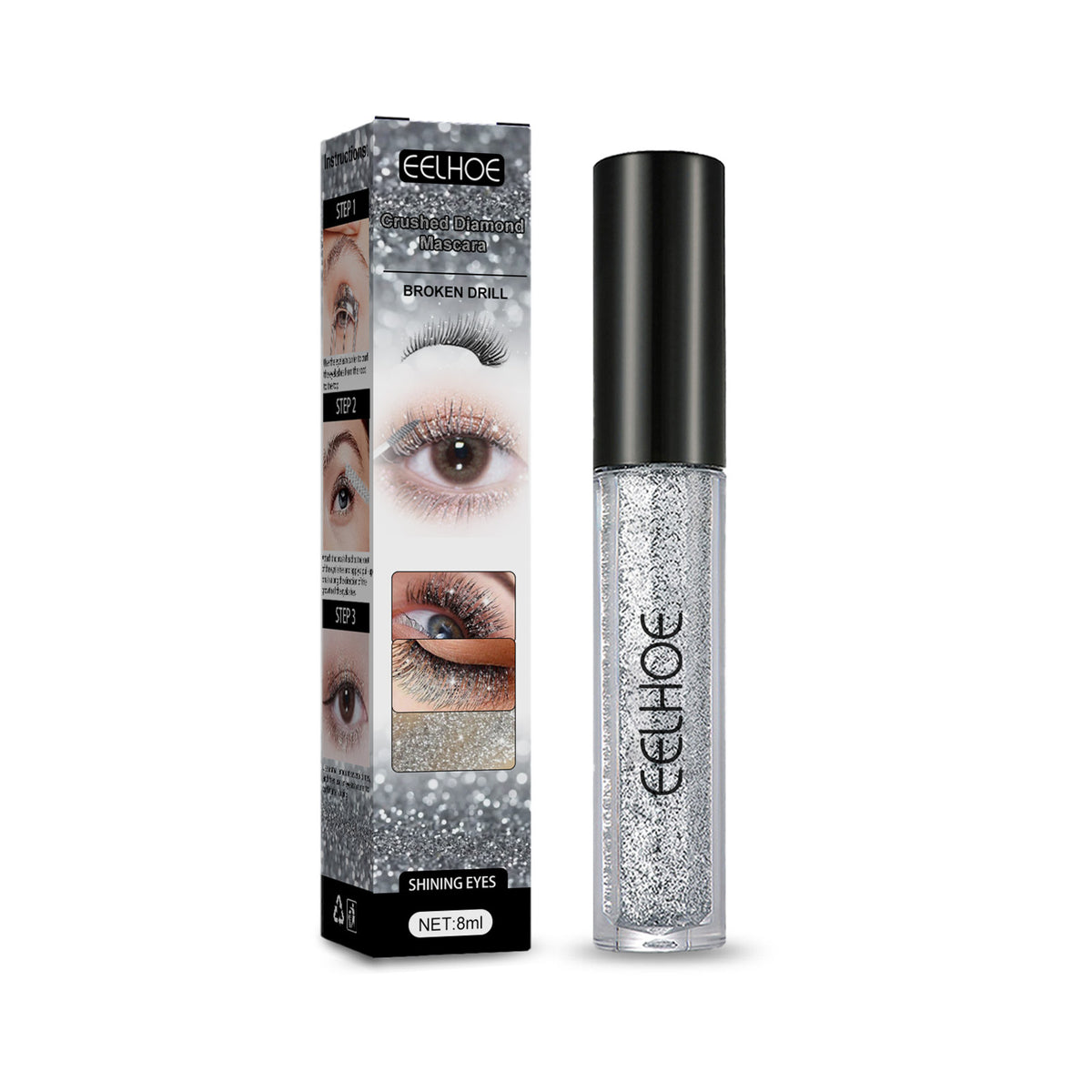 Diamond Fragment Mascara Primer - Quick-Drying, Non-Smudging Eye Makeup Base