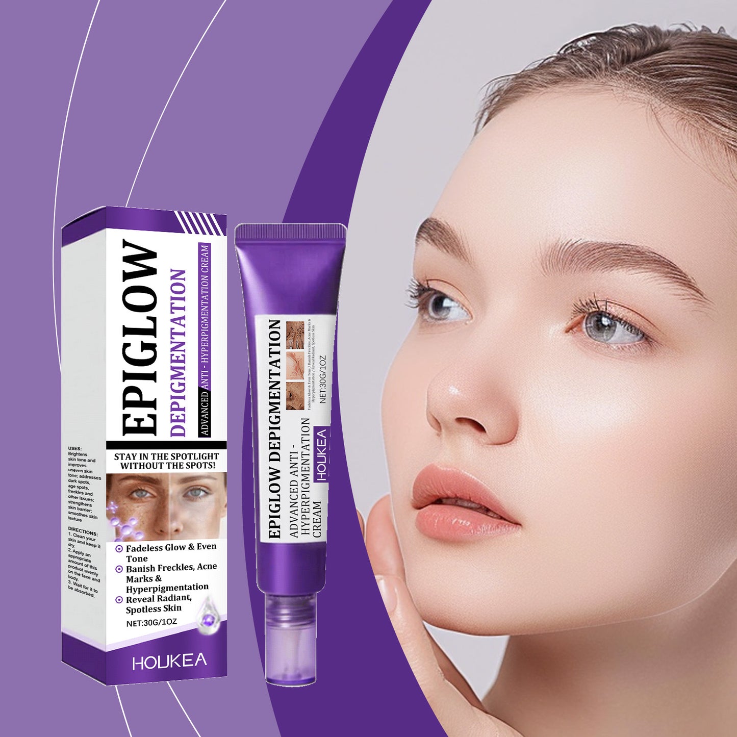 Retinol Brightening Face Cream - 30g Moisturizer for Skin Tone Improvement