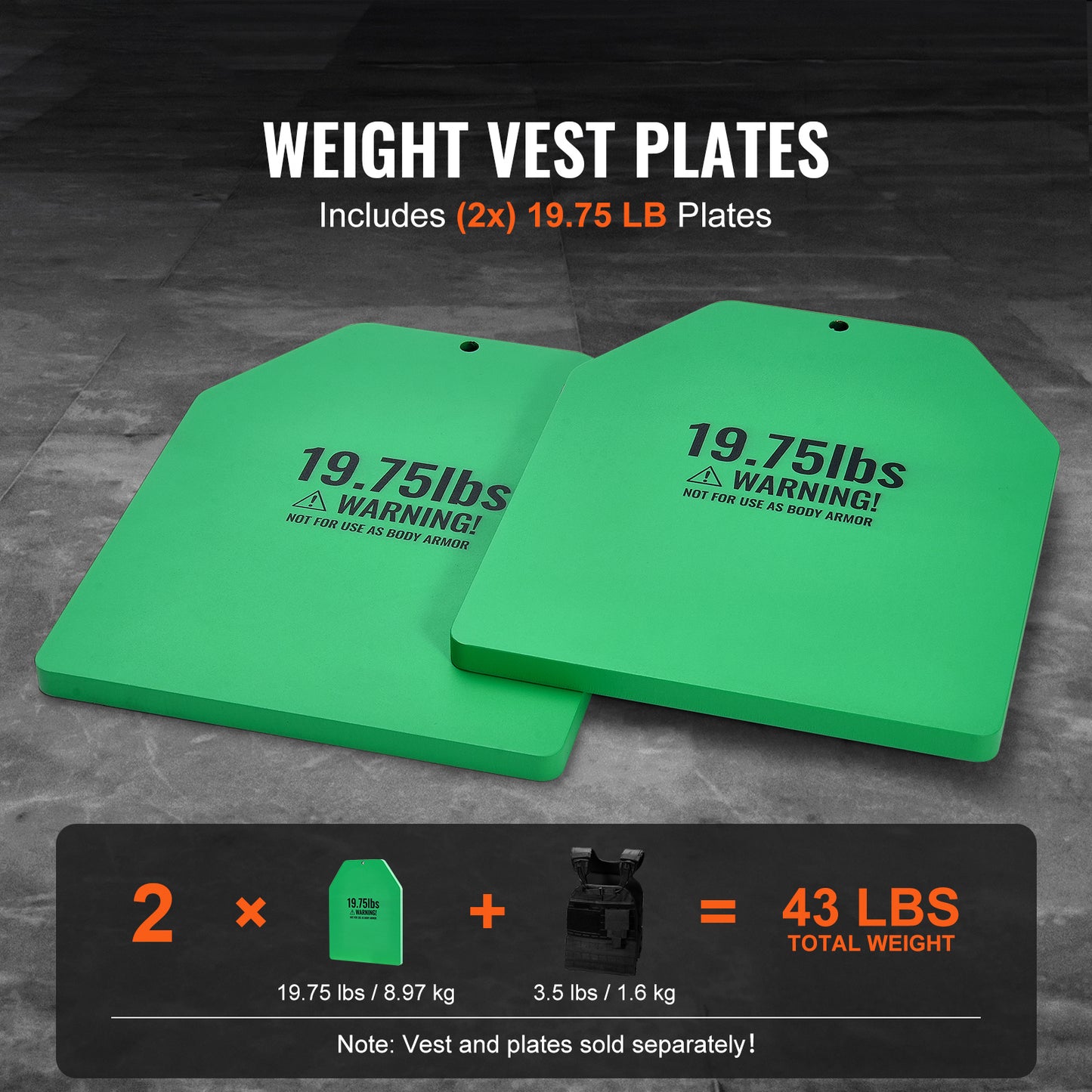 Weight Plate Sets 19.75 LB - Premium Steel Contoured Fitness Weights for Strength & Workouts