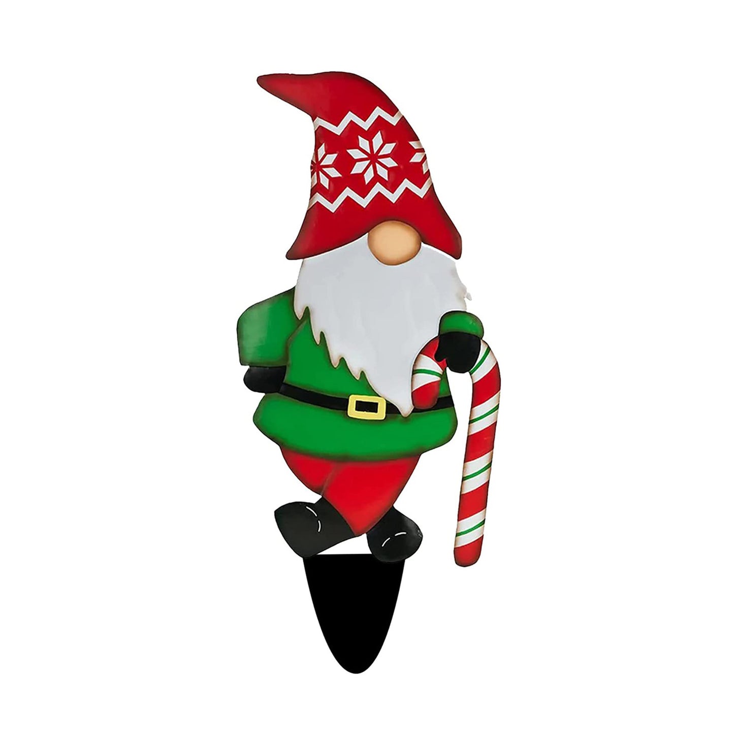 Gifting Series Gnome Metal Christmas Decor - Dwarf Santa Courtyard Figurine