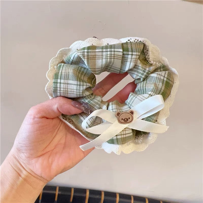 Summer Sweet Lace Scrunchie Hair Tie - Elegant Floral Hair Accessory