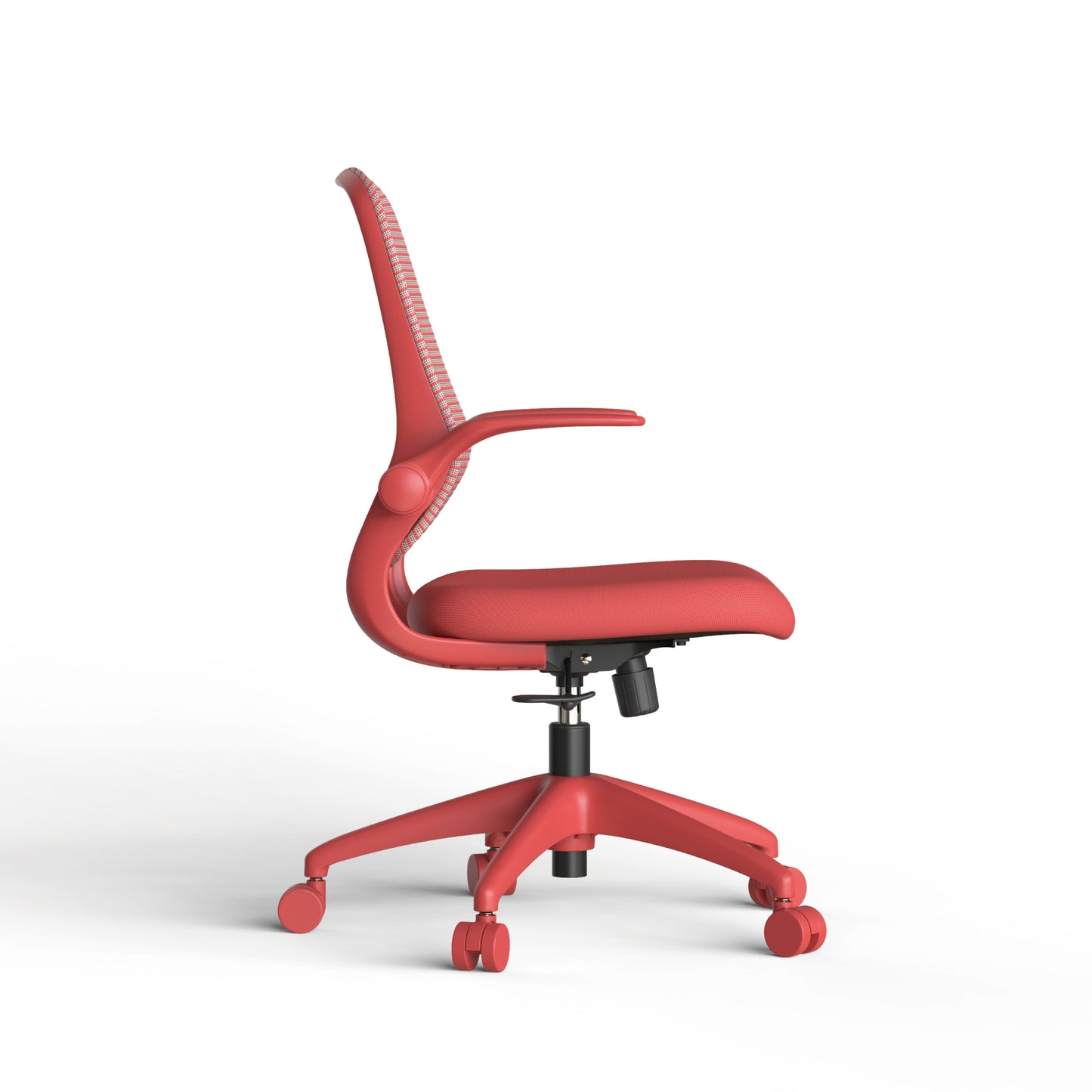 Ergonomic Mesh Office Chair - Comfortable & Fireproof - Red