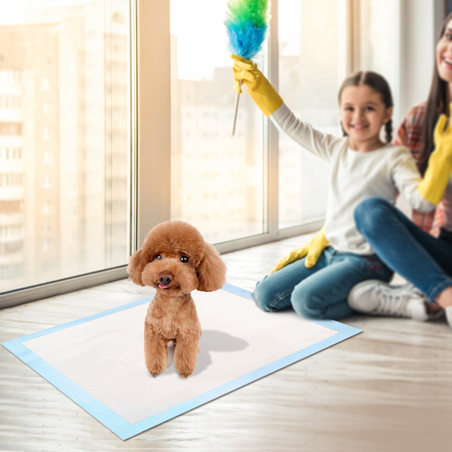50 Pack Dog Training Pee Pads 24x18 Inches Leak-Proof Puppy & Cat Potty Mats