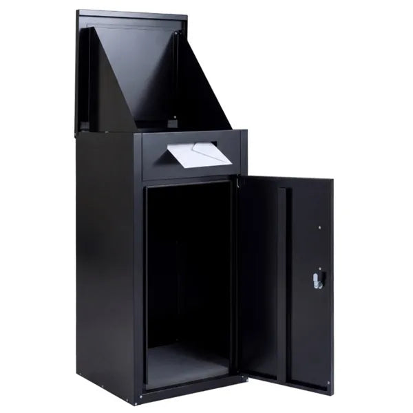 2-in-1 Lockable Mailbox & Package Delivery Box, Galvanized Steel For