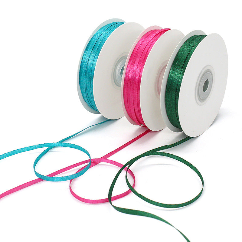 0.3cm Double-Sided Polyester Ribbon - Multiple Colors Available