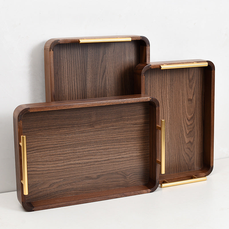 Wooden Rectangular Serving Tray for Home & Kitchen - Large, Medium & Small Sizes