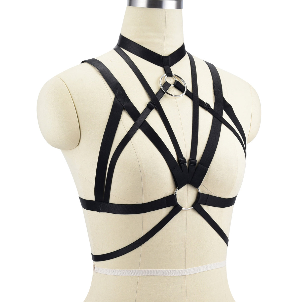 Women's Fashion Hollow Bra Straps Bundle Black One Size