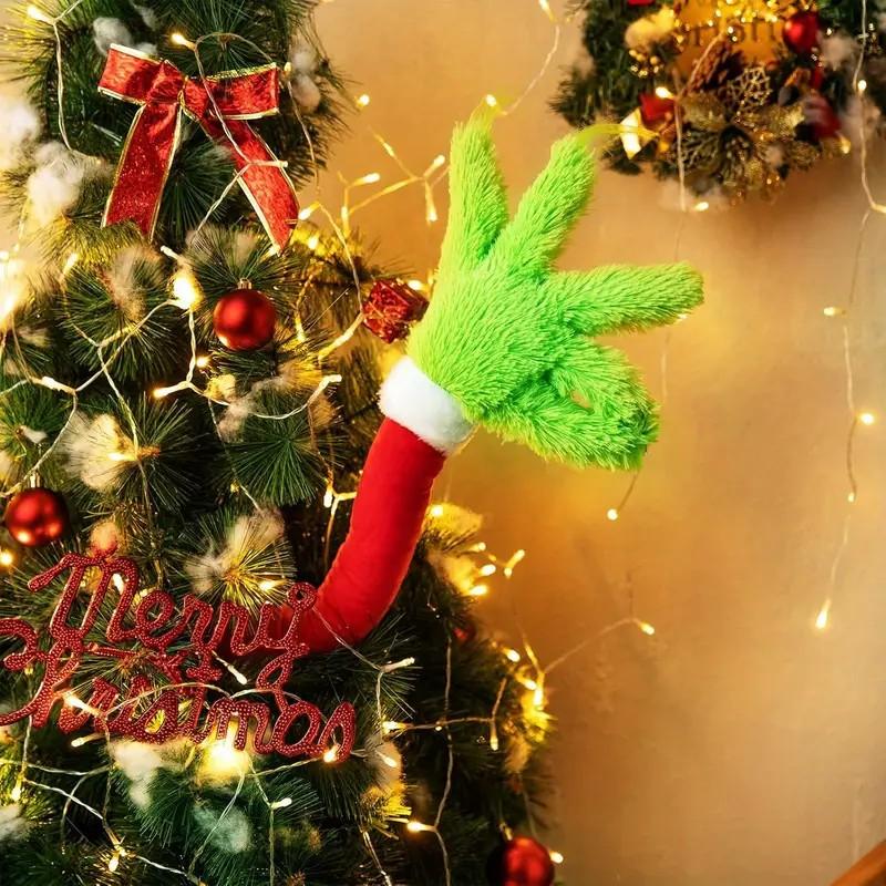 Grinch Green Monster Arm Doll Ornament - Christmas Tree Decoration