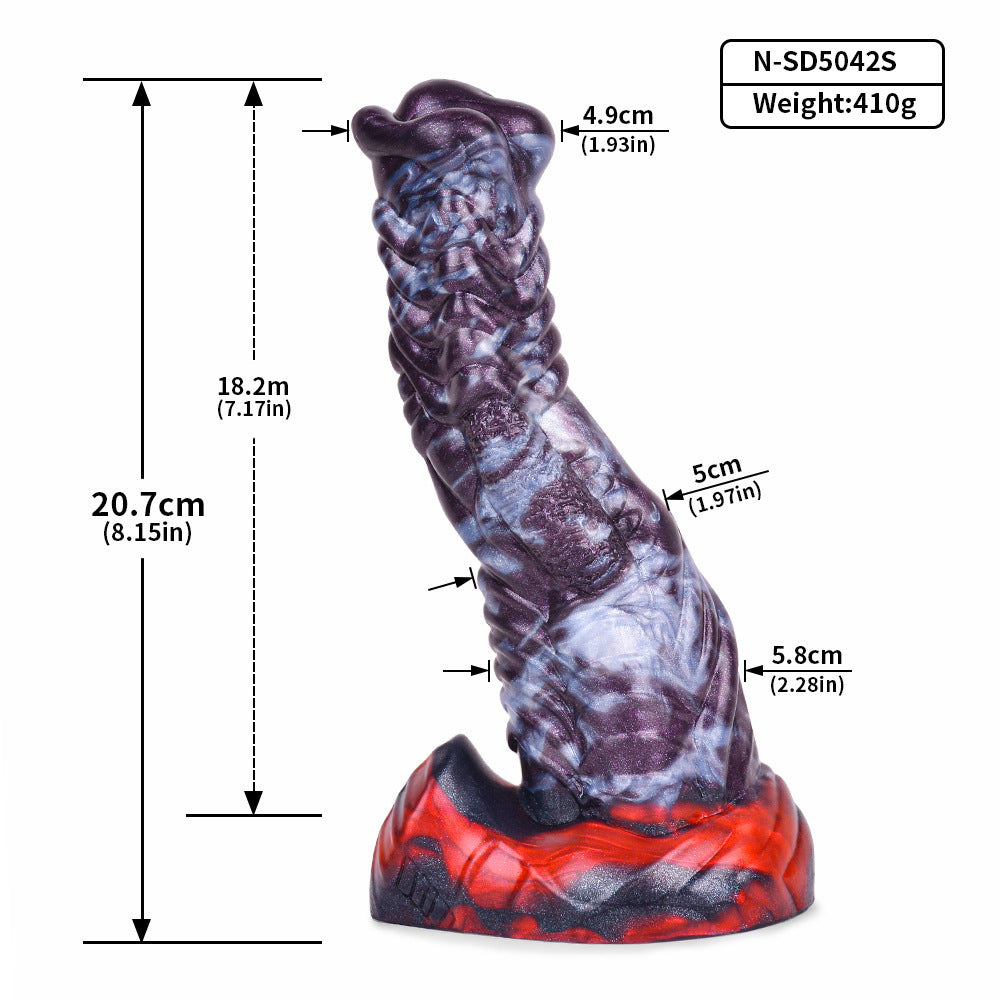 Private Enema Supplies Silicone Kit with Dragon Pattern - Adult Wellness