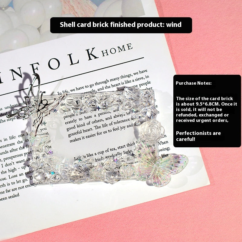 Protective Shell Card Case for DIY Ornament Accessories