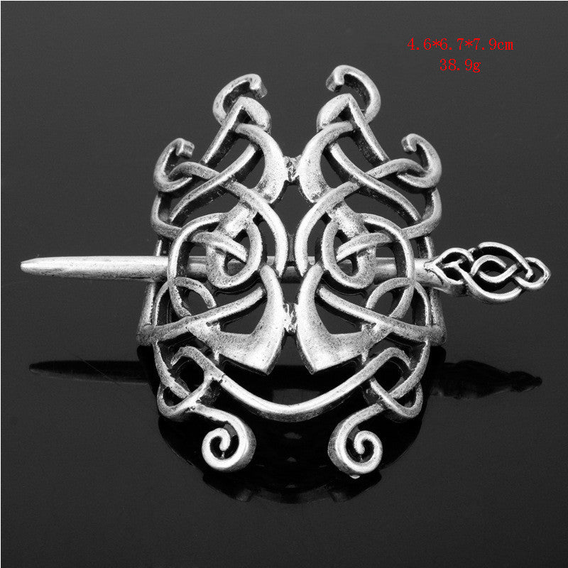 Vintage Celtic Metal Dragon Hairpin for Women - Hair Accessories, Hairpin, Hair Jewelry