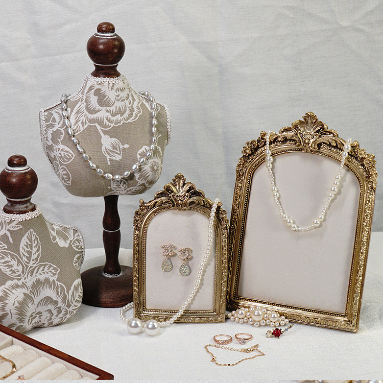 Vintage Photo Frame Jewelry Stand Shooting Prop - Home Storage Organizer