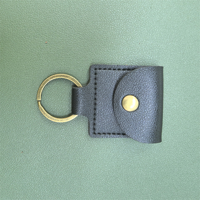 Guitar Pick Keychain Case - PU Leather Storage Bag for Musical Instruments