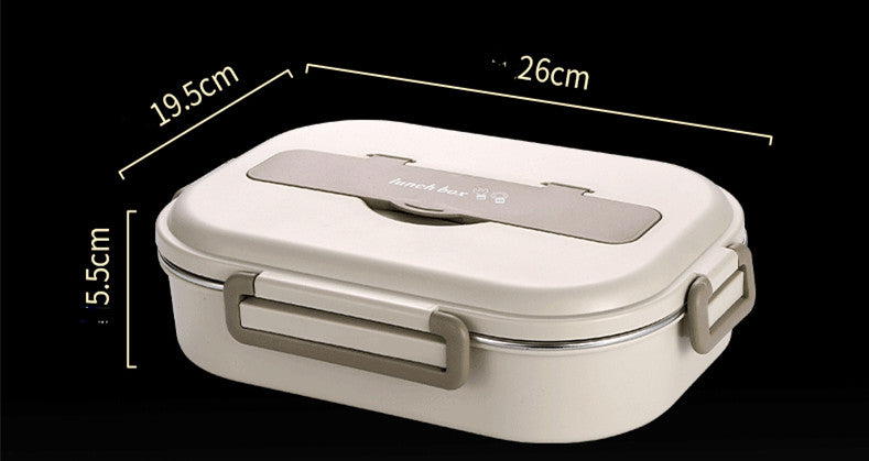 Large Capacity Insulated Stainless Steel Lunch Box with Multiple Grids