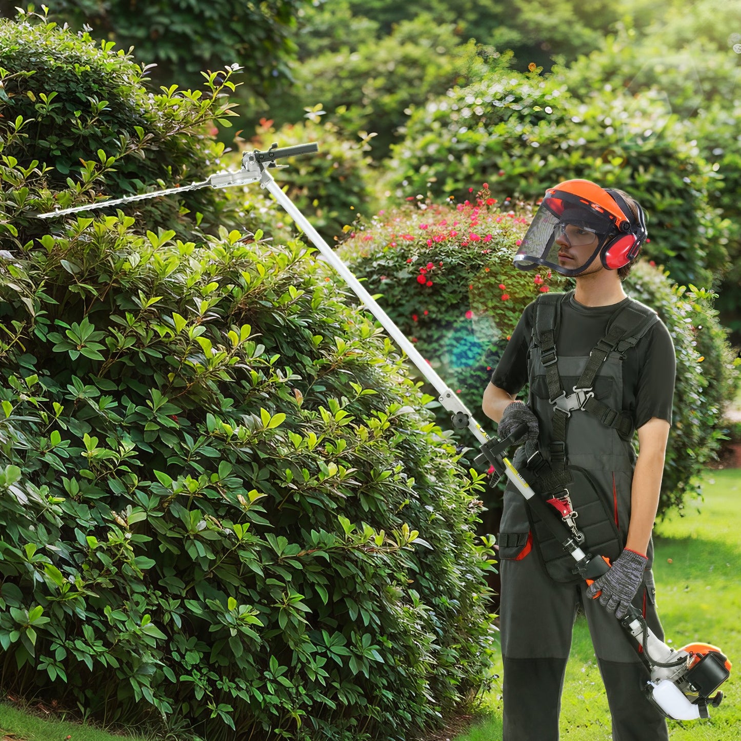 52CC 6-in-1 Multi-Function Garden Power Tool with Extension Pole